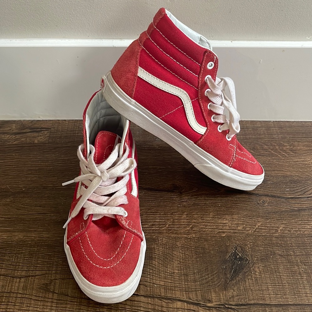 Vans Old school Red High Top 6 Youth Big Kids